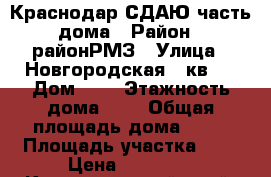 Краснодар СДАЮ часть дома › Район ­ районРМЗ › Улица ­ Новгородская 5 кв 1 › Дом ­ 5 › Этажность дома ­ 1 › Общая площадь дома ­ 46 › Площадь участка ­ 1 › Цена ­ 17 000 - Краснодарский край, Краснодар г. Недвижимость » Дома, коттеджи, дачи аренда   . Краснодарский край,Краснодар г.